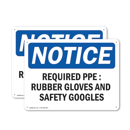 Signmission 7 in Height, 10 in Width, Aluminum, Rectangle OS-2PACK-NS-A-710-L-18045